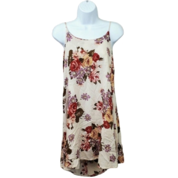 Brandy Melville One Size Floral Slip Dress - Picture 1 of 8